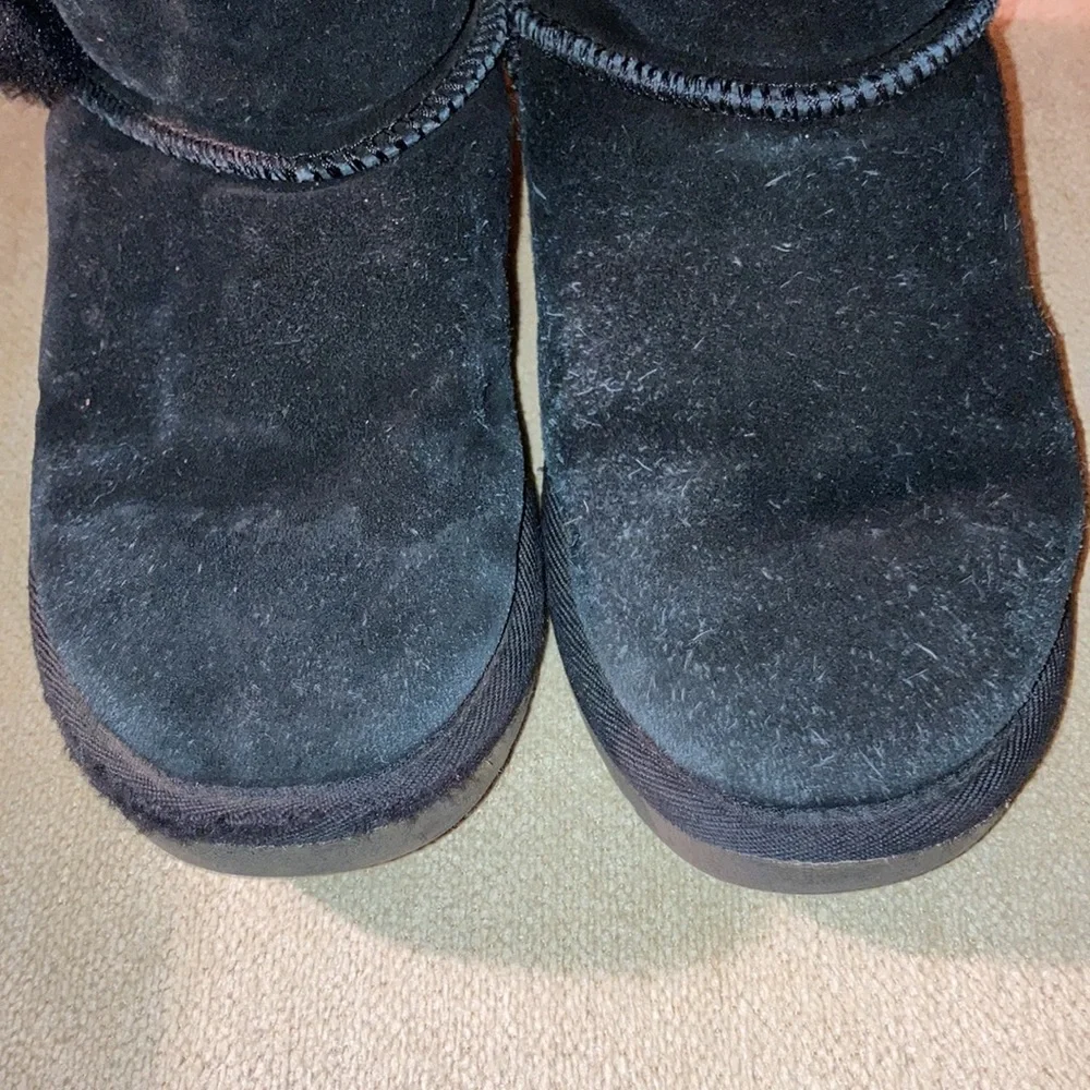 DREAM PAIRS Suede Shorty-PomPom Winter Lined Ankle Boots Little Girl Size 1